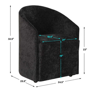 Harbor Dining Chair, Charcoal - elegant seating for dining areas | Image 10 | InSTYLE Home & Rugs