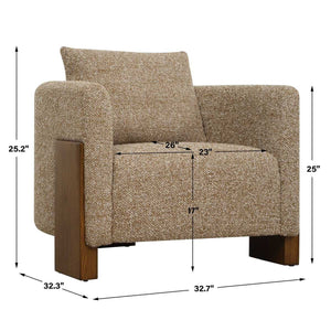 Halligan Accent Chair - stylish accent chair to elevate your living room decor | Image 10 | InSTYLE Home & Rugs
