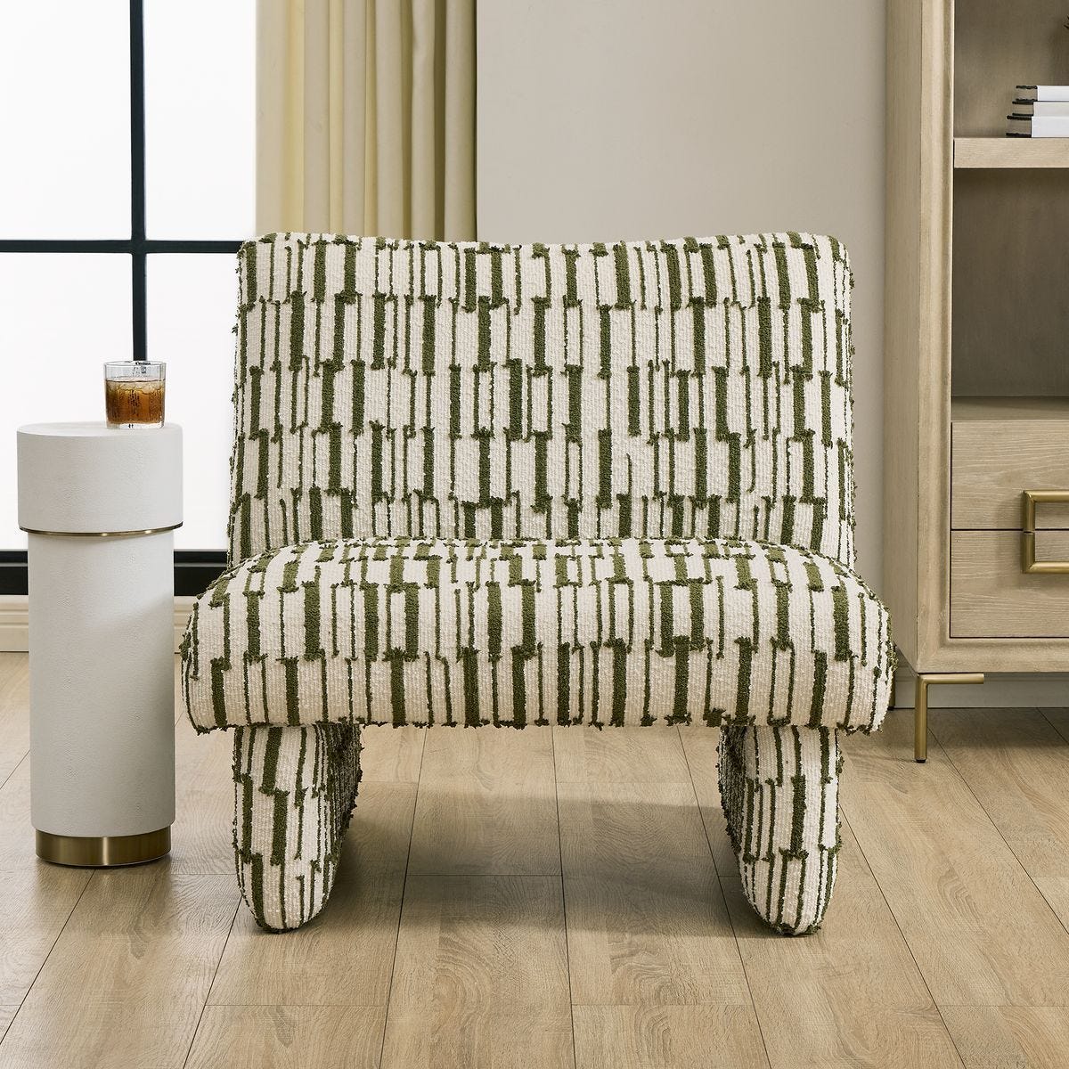Willa Accent Chair - modern accent chair with comfortable cushioning and sleek design | Image 1 | InSTYLE Home & Rugs