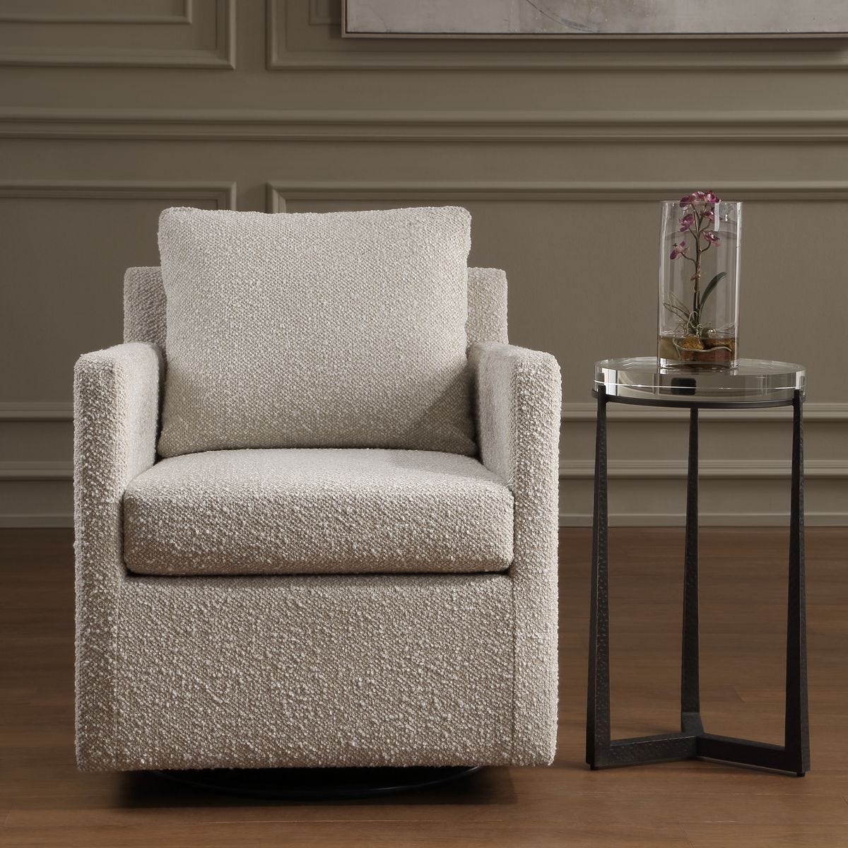 Tisdell Swivel/Glider, Cream - | Image 1 | InSTYLE Home & Rugs