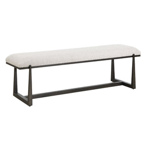 Midas Bench, Black - perfect for entryways or patios | Image 4 | InSTYLE Home & Rugs
