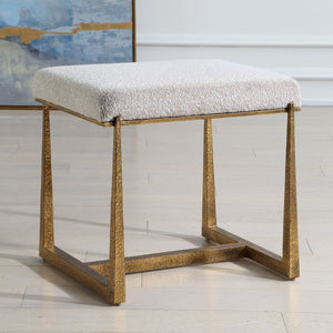 Midas Small Bench, Gold - stylish bench for any space | Image 3 | InSTYLE Home & Rugs