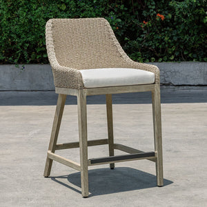 Paloma Outdoor Counter Stool - sleek stools for kitchen bars | Image 3 | InSTYLE Home & Rugs