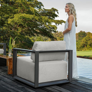 Remsen Outdoor Lounge Chair, Java Black/Oyster - perfect for casual unwinding | Image 15 | InSTYLE Home & Rugs