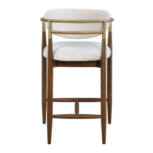 Moxie Counter Stool, Walnut - perfect for modern counters | Image 6 | InSTYLE Home & Rugs