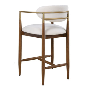 Moxie Counter Stool, Walnut - perfect for modern counters | Image 7 | InSTYLE Home & Rugs
