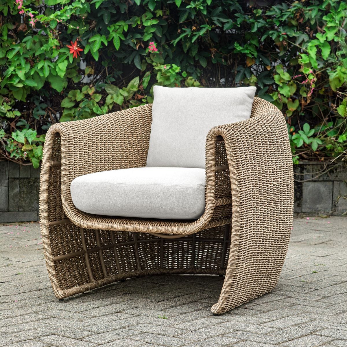 Tropic Outdoor Lounge Chair, Golden Flax 53130 - comfortable chairs for relaxation | Image 1 | InSTYLE Home & Rugs