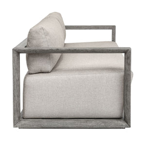 Remsen Outdoor 3 Seater Sofa, Weathered Gray/Dove - comfortable sofa for modern living | Image 3 | InSTYLE Home & Rugs