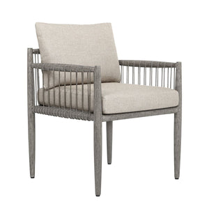 Borneo Outdoor Dining Chair, Dove - elegant seating for dining areas | Image 2 | InSTYLE Home & Rugs
