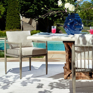 Borneo Outdoor Dining Chair, Dove - elegant seating for dining areas | Image 8 | InSTYLE Home & Rugs