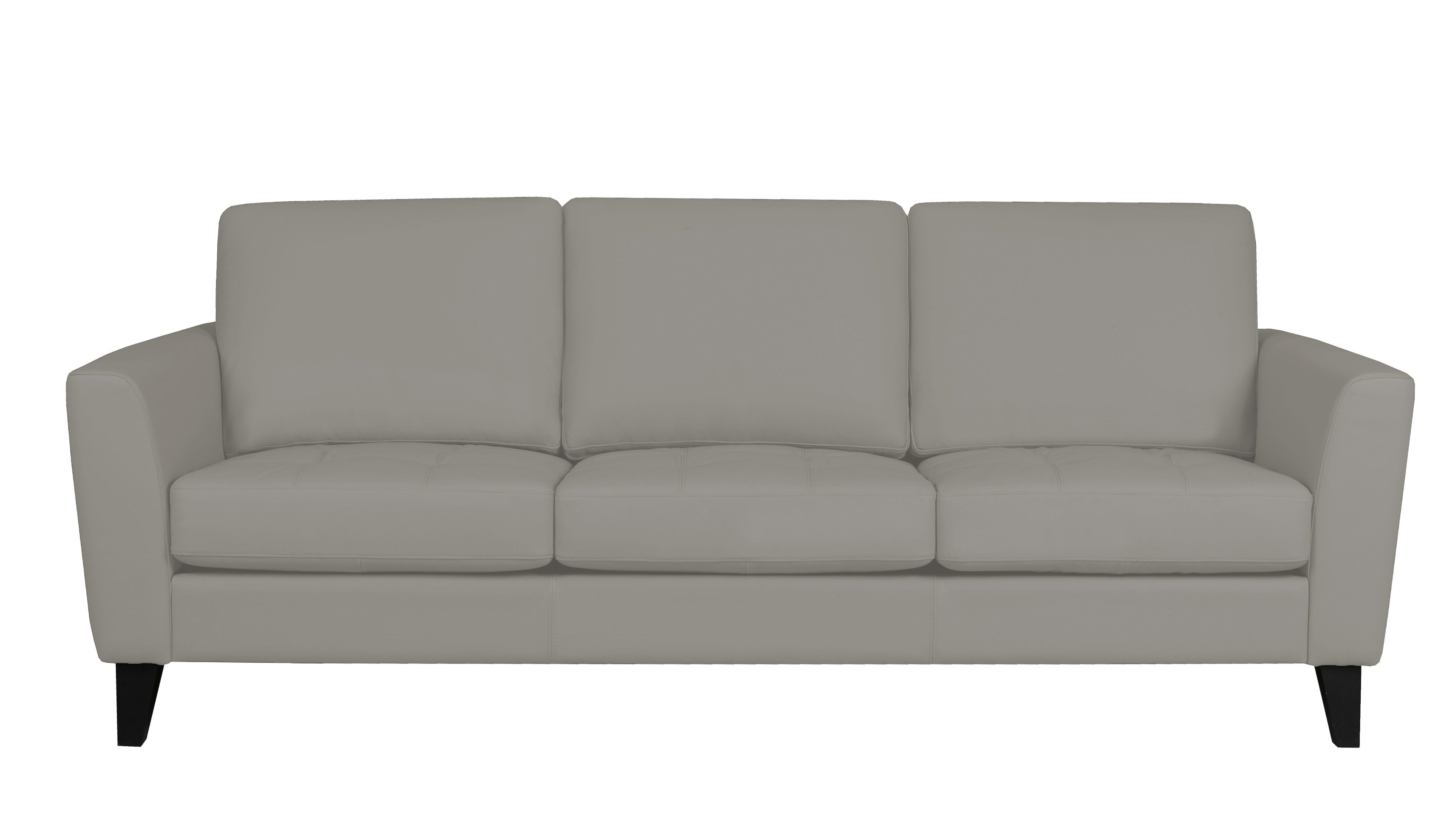 Draper Genuine Leather Sofa — Luxury sofa for any space in Toronto | Light Gray