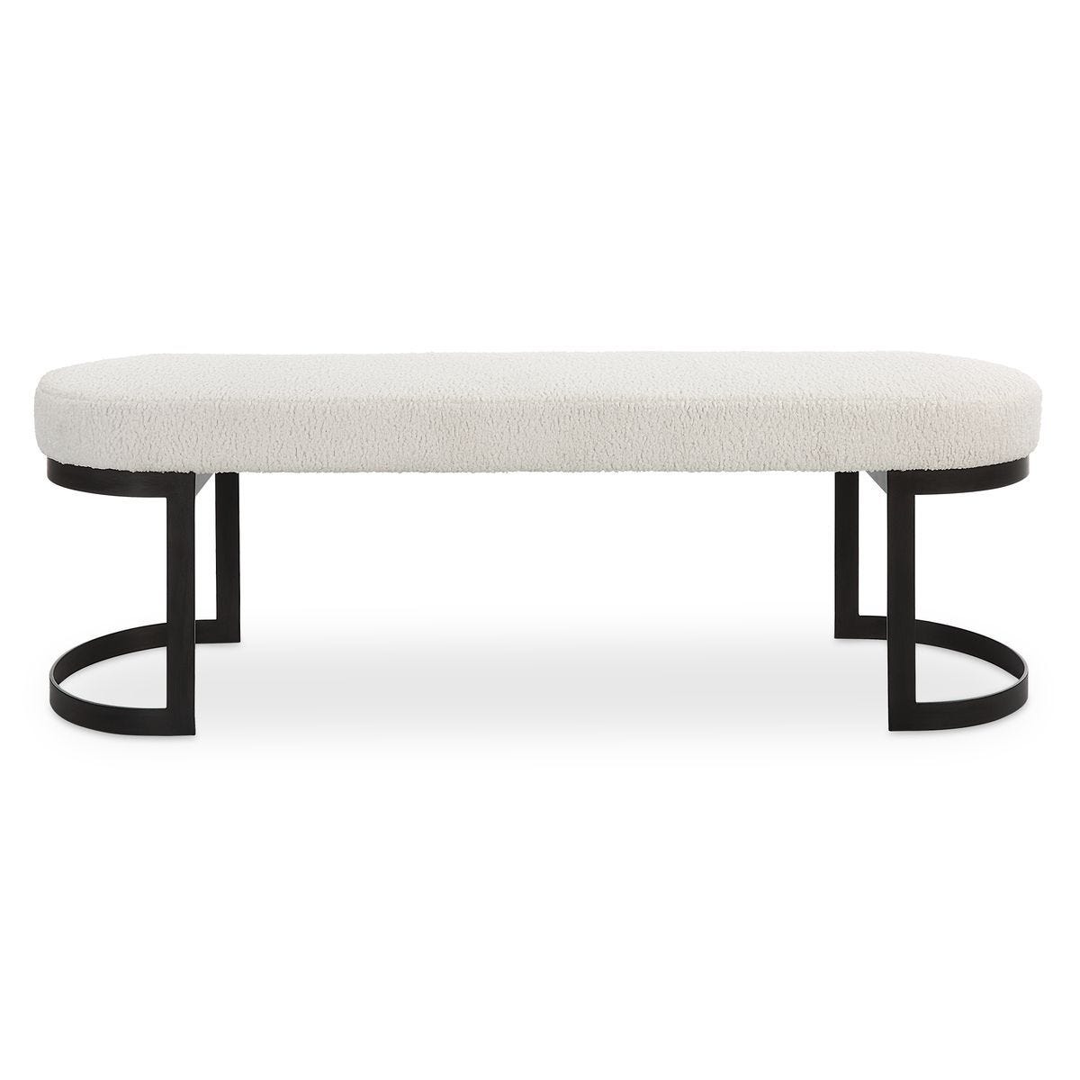 Infinity Bench, Black - stylish bench for any space | Image 1 | InSTYLE Home & Rugs