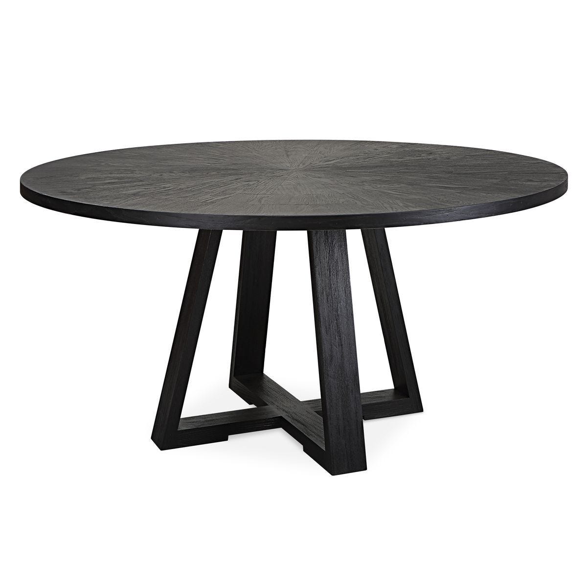 Gidran Dining Table, Black, 2 Cartons - elegant table for dining rooms | Image 1 | InSTYLE Home & Rugs