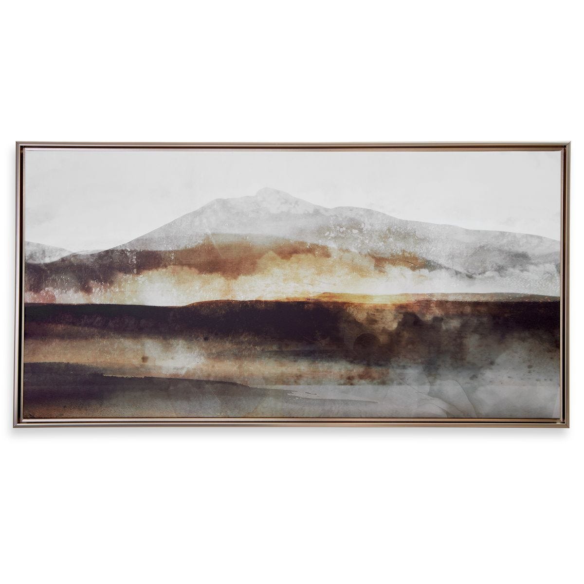 Splash Of Land Framed Canvas - eye-catching art pieces to enhance your home design | Image 1 | InSTYLE Home & Rugs