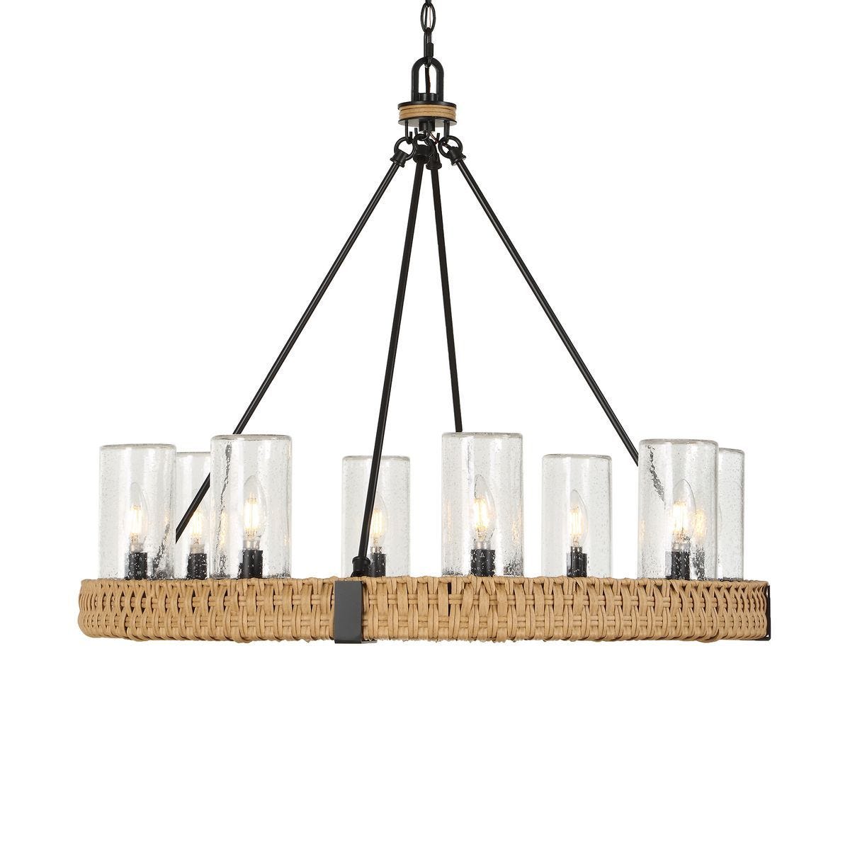 Palm Royal, 8 Lt Indoor-Outdoor Chandelier - energy-efficient and stylish designs | Image 1 | InSTYLE Home & Rugs