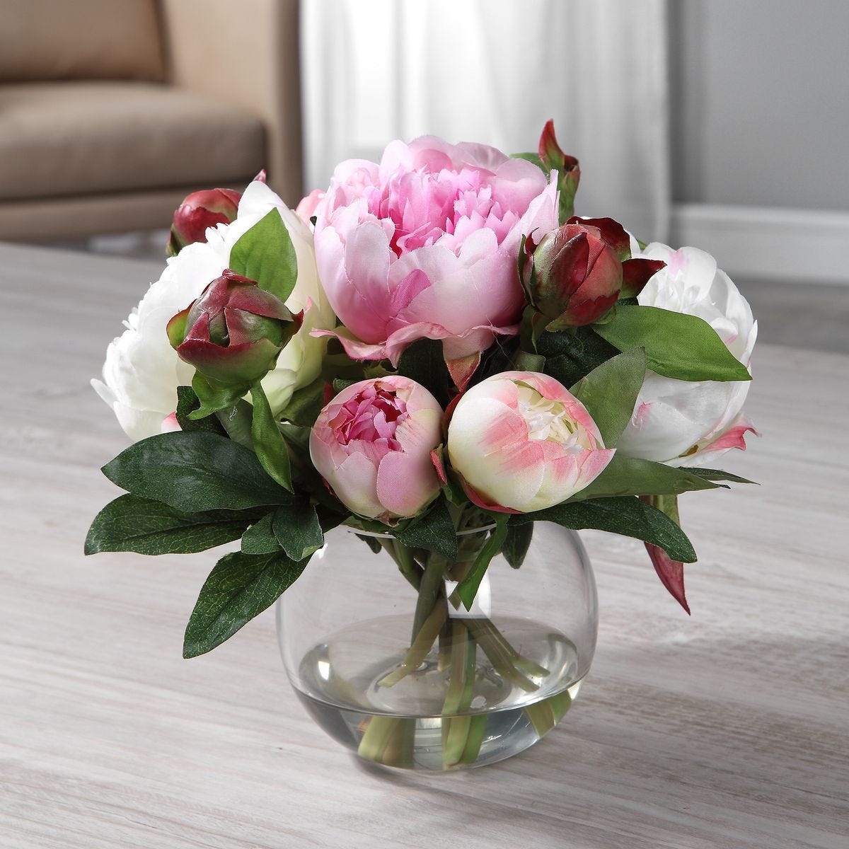 Blaire Peony Bouquet - modern accessories for a personalized living space | Image 1 | InSTYLE Home & Rugs