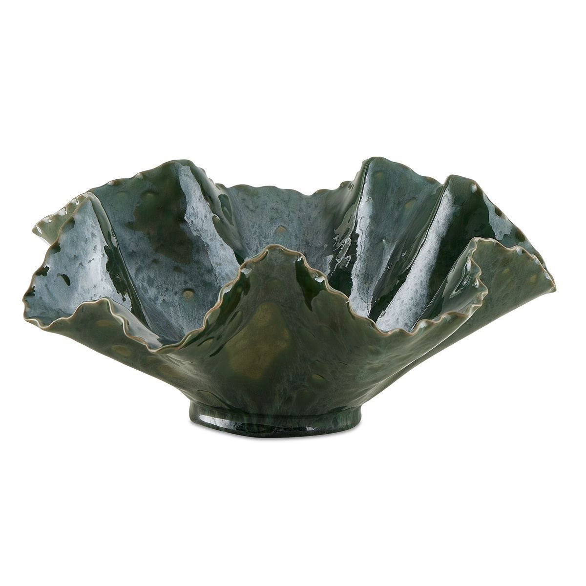 Verdant Bloom Indoor-Outdoor Bowl - elegant decorative bowl for a unique centerpiece in any room | Image 1 | InSTYLE Home & Rugs