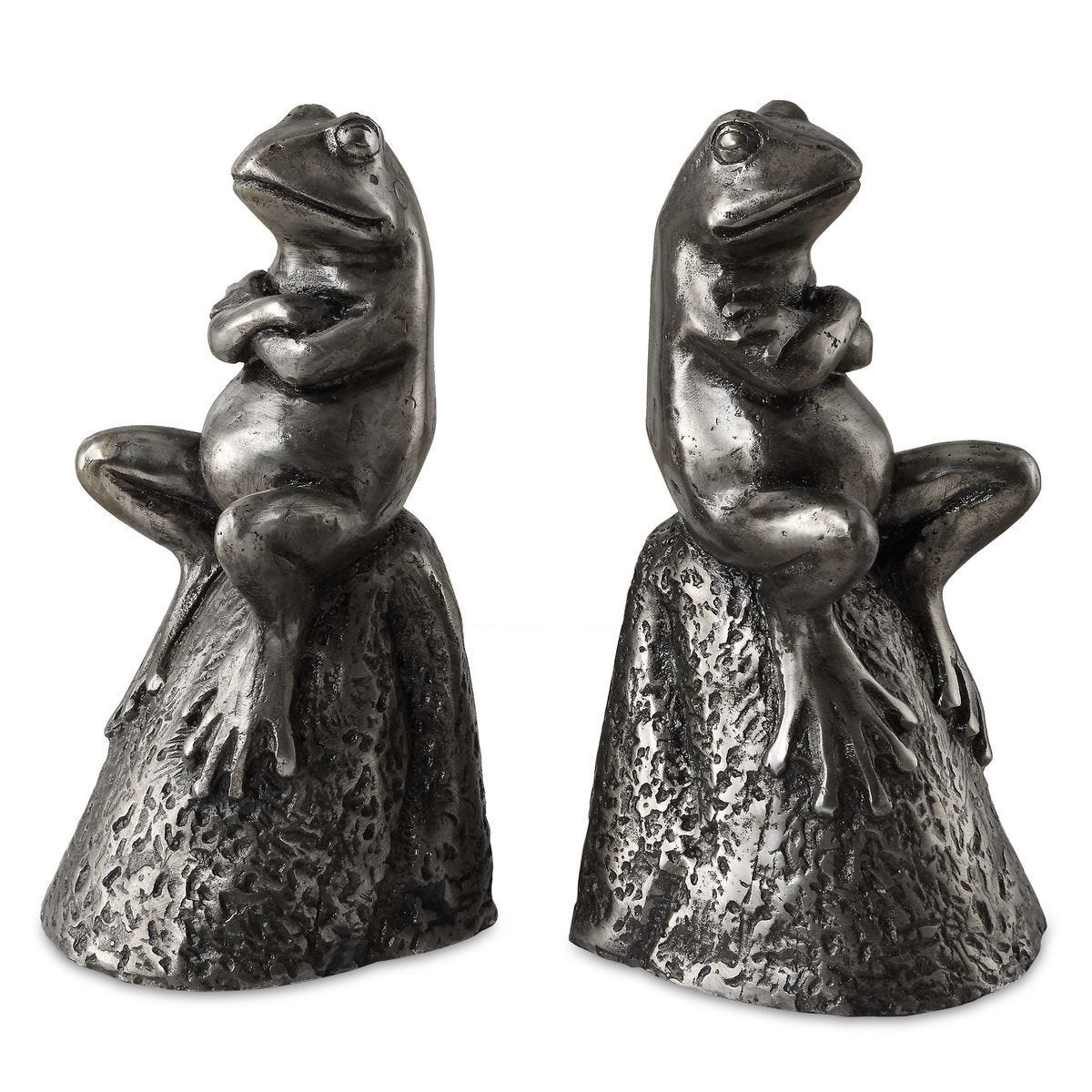 Daydreaming Frogs, Bookends, S/2 - stylish home accessories to complete your decor | Image 1 | InSTYLE Home & Rugs