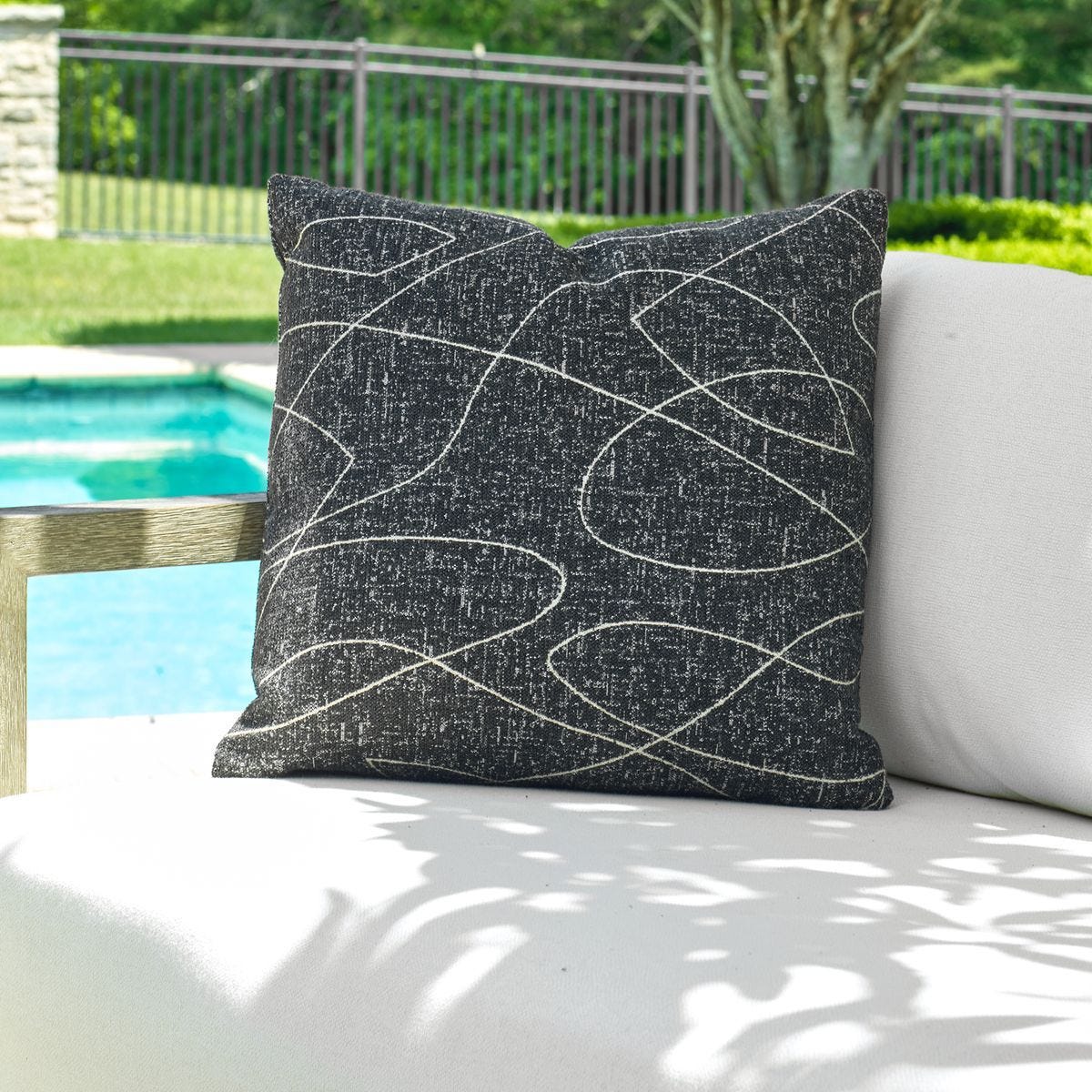 Loopy Loop Outdoor Pillow - modern accessories for a personalized living space | Image 1 | InSTYLE Home & Rugs