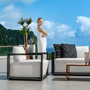 Loopy Loop Outdoor Pillow - modern accessories for a personalized living space | Image 4 | InSTYLE Home & Rugs