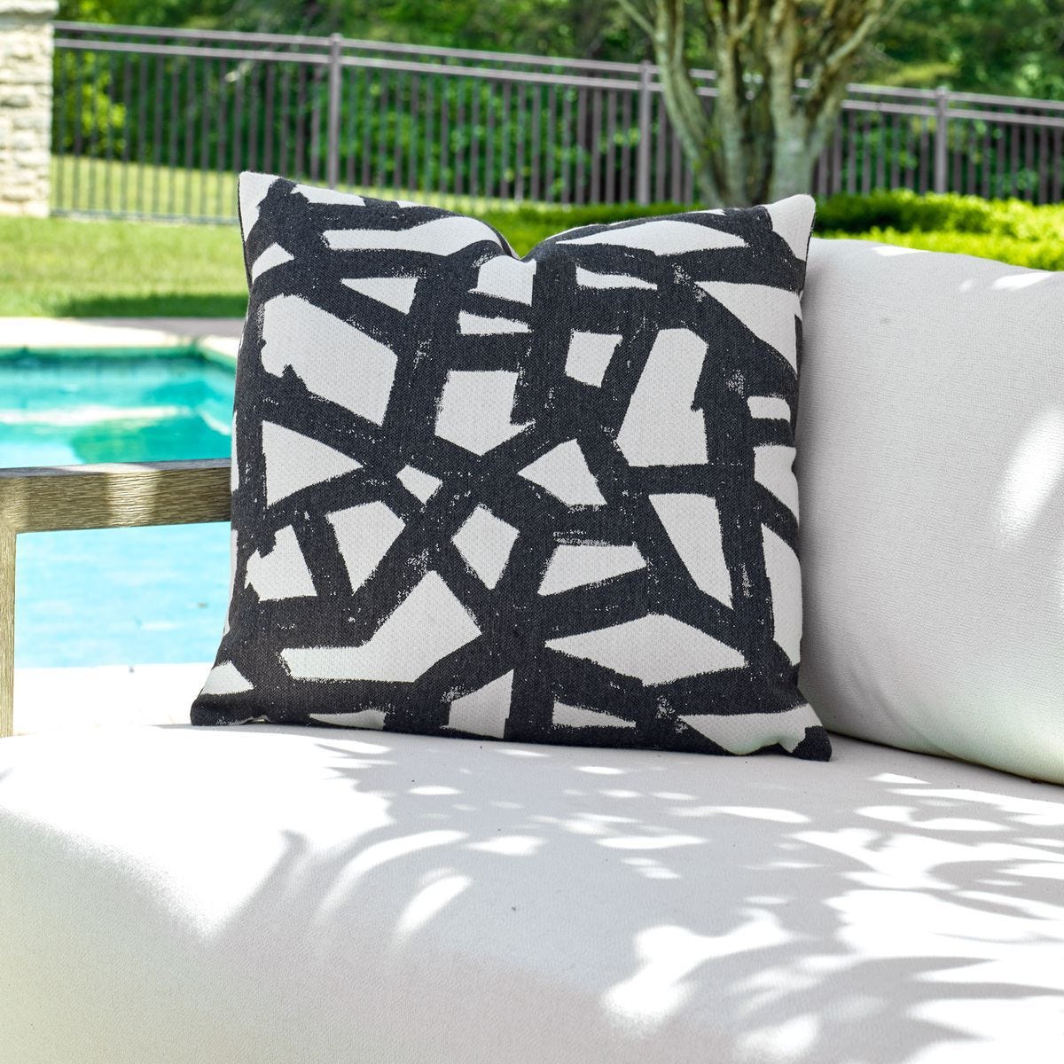 Draft Outdoor Pillow - modern accessories for a personalized living space | Image 1 | InSTYLE Home & Rugs