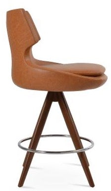 Patara Pyramid-mw Counter & Bar Swivel Stool - compact and stylish design | Image 1 | InSTYLE Home & Rugs