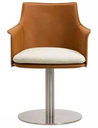 Briancon Round Swivel Armchair - cozy armchair for reading and relaxation | Image 1 | InSTYLE Home & Rugs