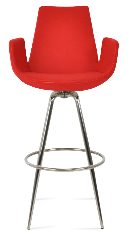 Eiffel Arm Max Swivel Counter & Bar Stool - compact and stylish design | Image 1 | InSTYLE Home & Rugs