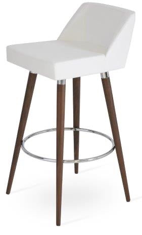Prisma Dr- Wood Stool - perfect for small spaces | Image 3 | InSTYLE Home & Rugs