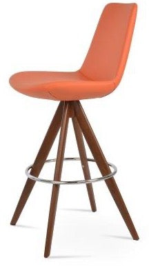 Eiffel Pyramid-mw Swivel Counter & Bar Stool - perfect for small spaces | Image 3 | InSTYLE Home & Rugs