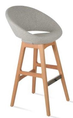 Crescent Pr-wood Stool Counter & Bar - perfect for small spaces | Image 3 | InSTYLE Home & Rugs