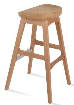 Cattelan Pr-wood Counter&bar Stool - available in various heights | Image 3 | InSTYLE Home & Rugs