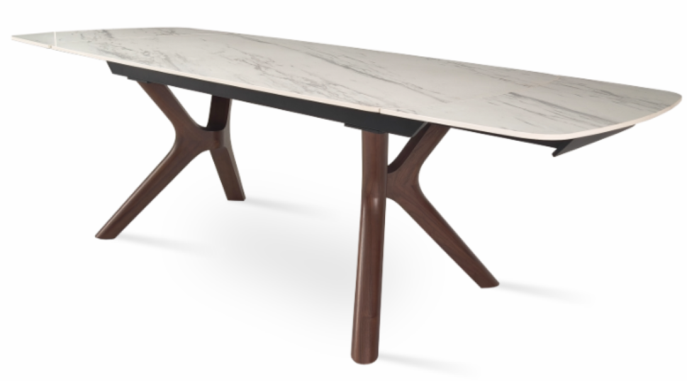 Tarsos Extendable Dining Table - elegant seating for dining areas | Image 1 | InSTYLE Home & Rugs