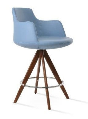 Dervish Large Pyramid-mw Counter&bar Swivel Stool - compact and stylish design | Image 1 | InSTYLE Home & Rugs