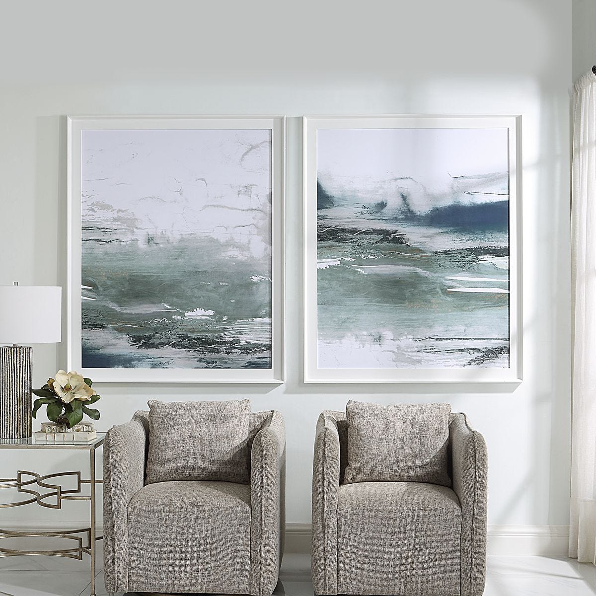 Emerald Daze Framed Prints, S/2 - timeless artwork that brings character to any space | Image 1 | InSTYLE Home & Rugs