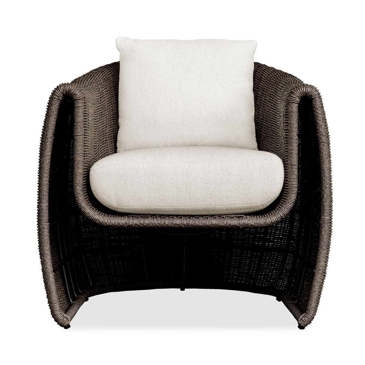 Tropic Outdoor Lounge Chair, Mocha - stylish lounge chairs for any room | Image 1 | InSTYLE Home & Rugs
