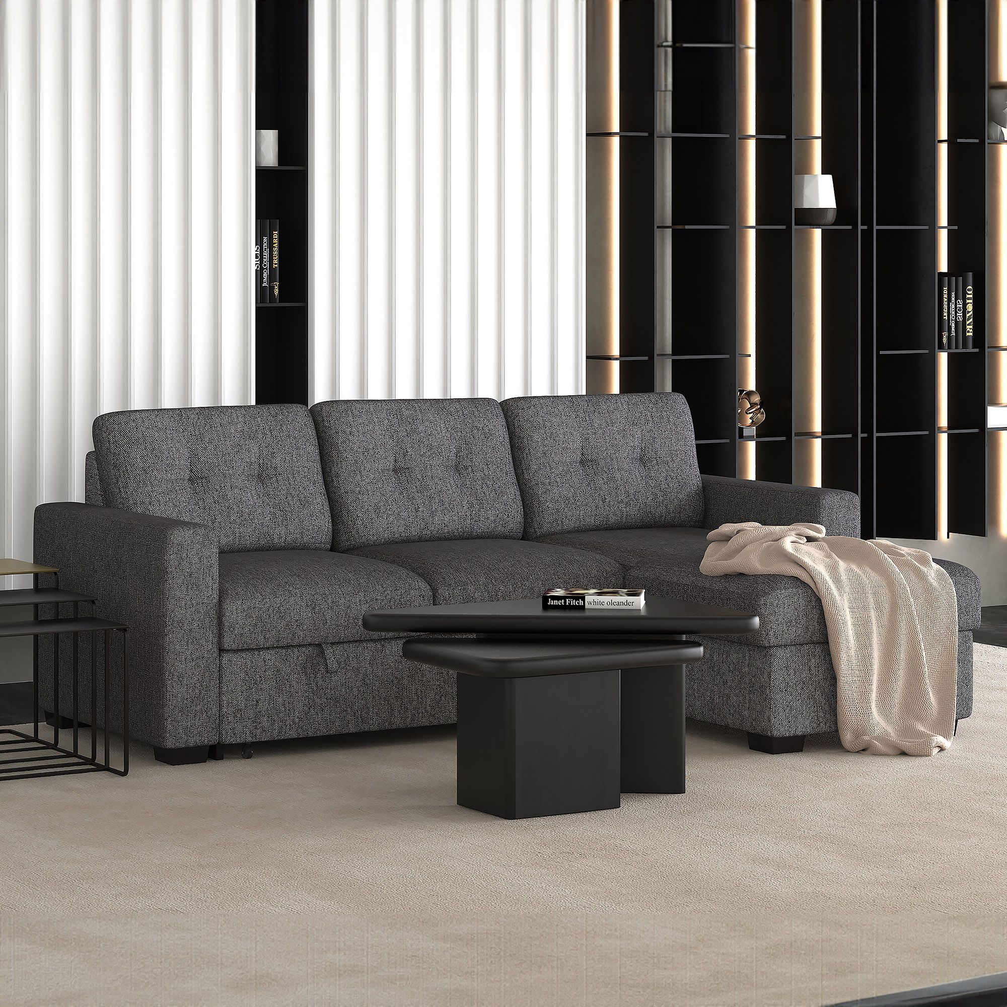 Tyson 93" Sectional Sofa w/Bed & Storage - comfortable sofa for modern living | Image 2 | InSTYLE Home & Rugs