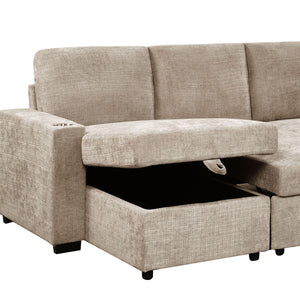 Lennox Right Sectional with Chaise & Bed & Storage - stylish bed for any bedroom | Image 6 | InSTYLE Home & Rugs