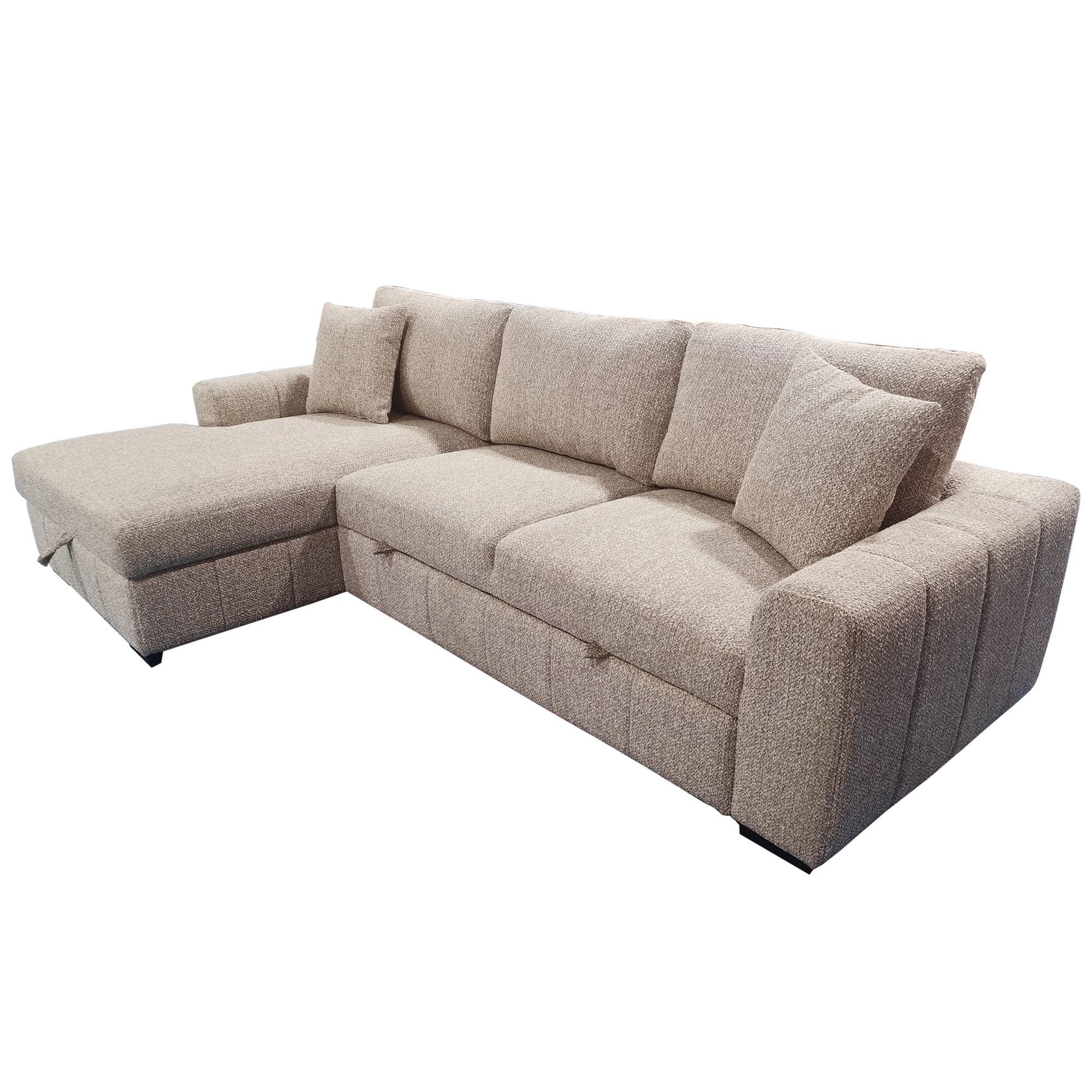 Gareth Sofa with Left Chaise & Bed & Storage - stylish seating for your home | Image 1 | InSTYLE Home & Rugs