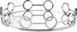 Lux Link Stainless Steel Round Tray - available in various shapes, sizes, and materials | Image 2 | InSTYLE Home & Rugs