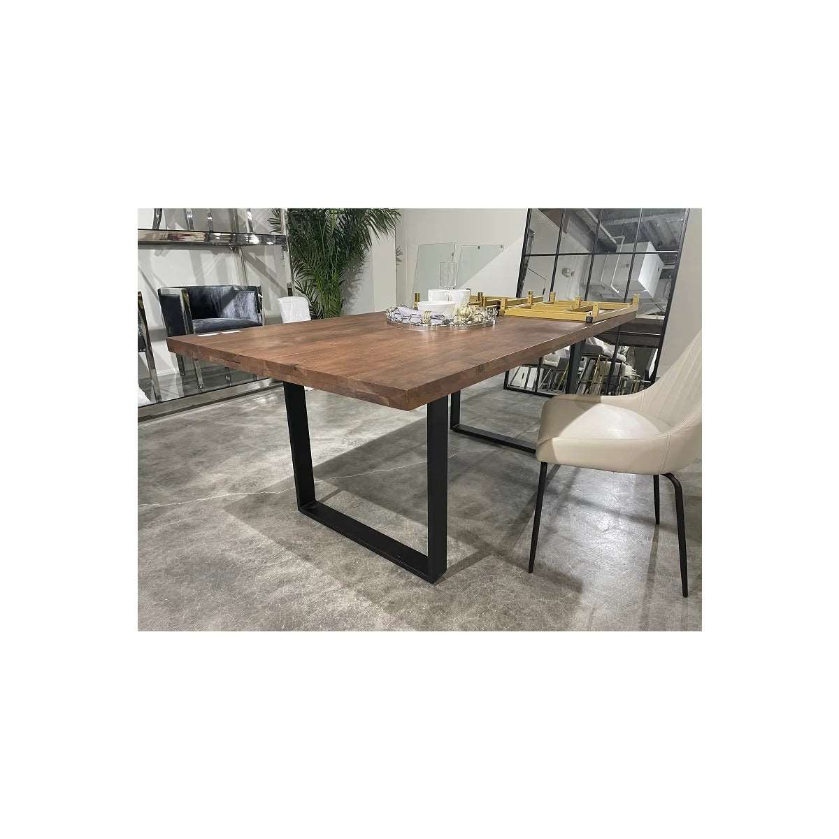 72" Dining Wood Top Straight Edge - comfortable dining experience | Image 1 | InSTYLE Home & Rugs