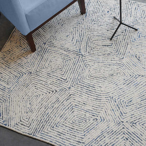 Maze, Blue 73067-8 - durable rug perfect for high-traffic areas and stylish interiors | Image 1 | InSTYLE Home & Rugs