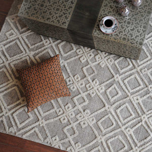 Sieano, Gray-Ivory 73070-8 - stylish rug with modern patterns for a chic home decor | Image 1 | InSTYLE Home & Rugs