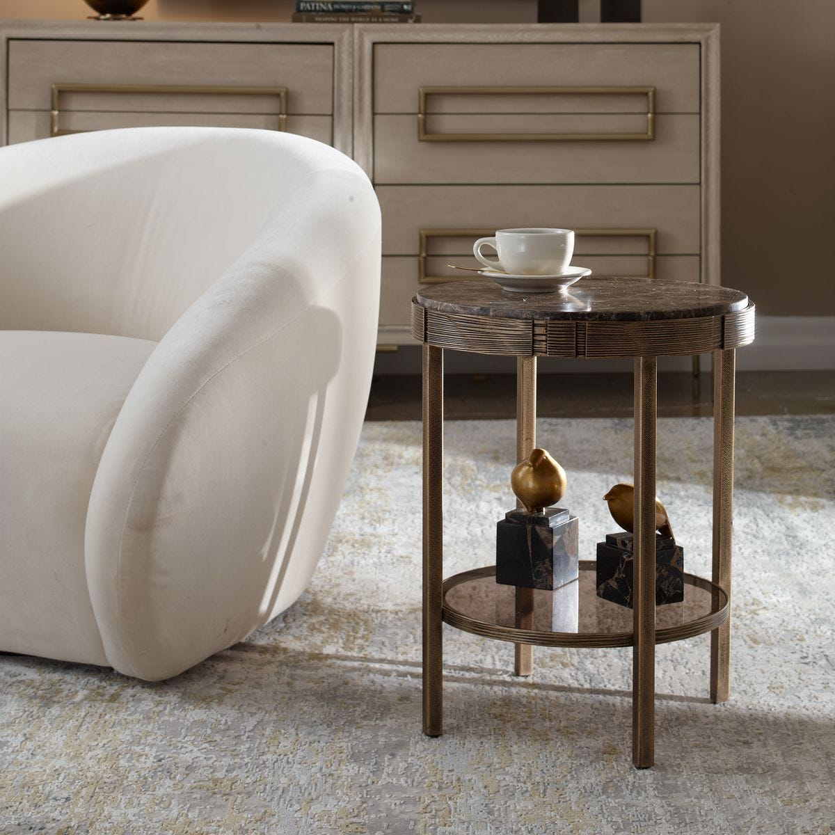 Cusano Accent Table - small accent table with storage for a clutter-free space | Image 2 | InSTYLE Home & Rugs