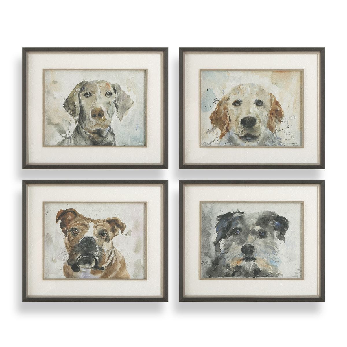 Dog Days Framed Prints, S/4 - timeless artwork that brings character to any space | Image 1 | InSTYLE Home & Rugs