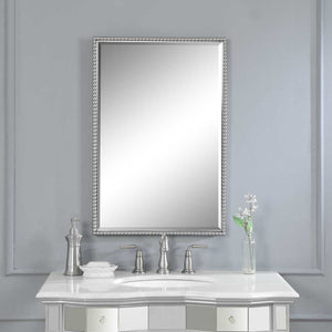 Sherise Vanity Mirror, Nickel - available in various shapes, sizes, and frame styles | Image 2 | InSTYLE Home & Rugs