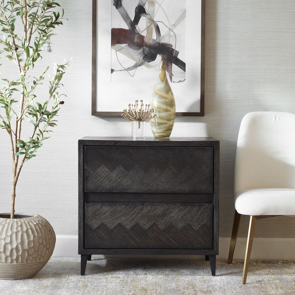 Abba Accent Chest - wooden drawers chest for a classic touch to your home decor | Image 2 | InSTYLE Home & Rugs