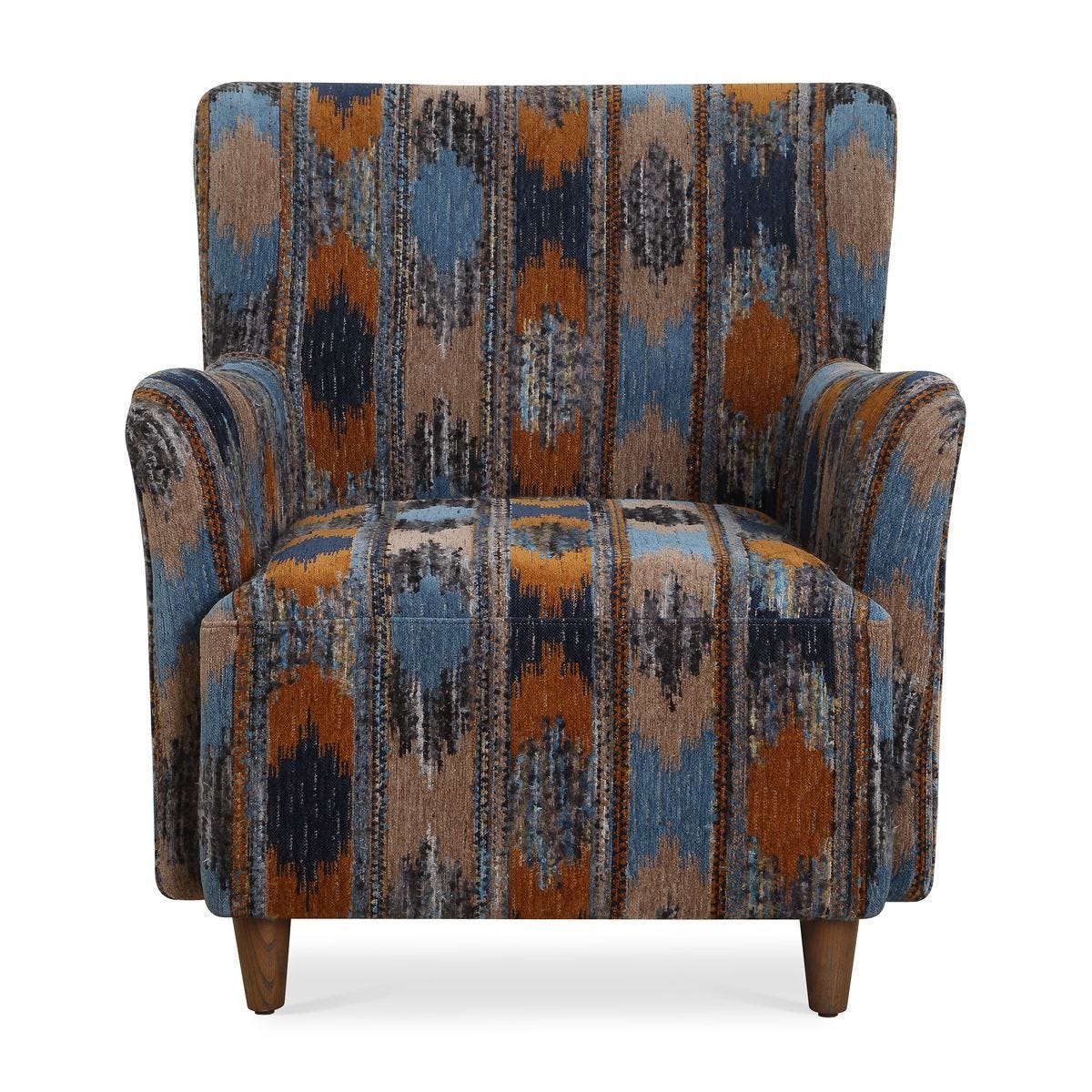 Lainey Armchair, Ikat - cozy armchair for reading and relaxation | Image 1 | InSTYLE Home & Rugs