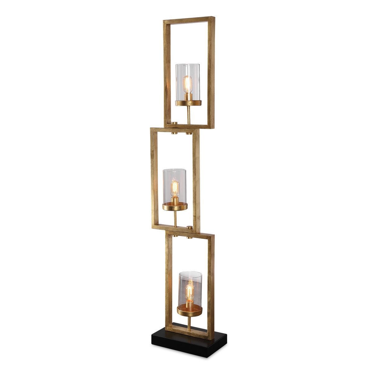 Cielo Floor Lamp, Gold - versatile lighting lamps for any interior style | Image 1 | InSTYLE Home & Rugs
