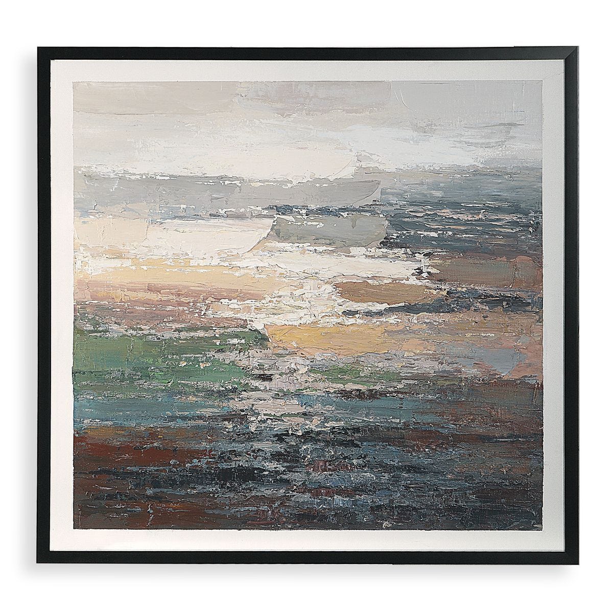 Tides Hand Painted Canvas - eye-catching art pieces to enhance your home design | Image 1 | InSTYLE Home & Rugs